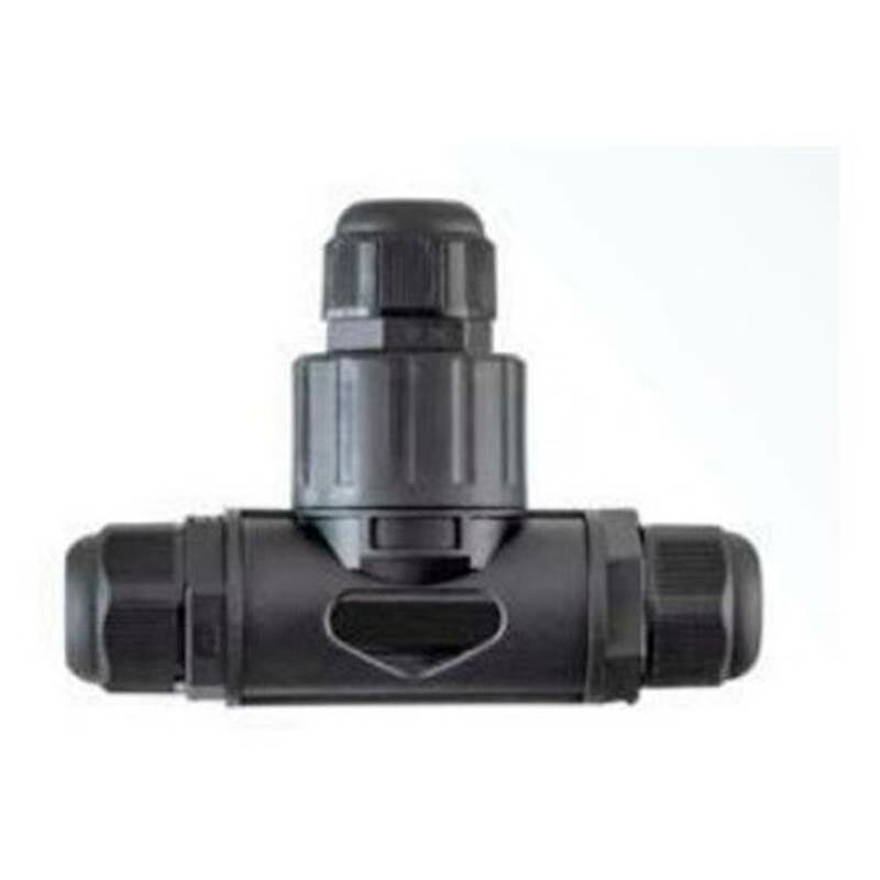 

Conector T IP68 2 polos + tierra