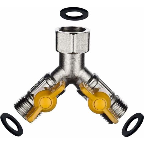 Conector directo de cobre de tres vías y cuatro puntos con interruptor de uno a dos, distribuidor de agua, sección B, DSF009A