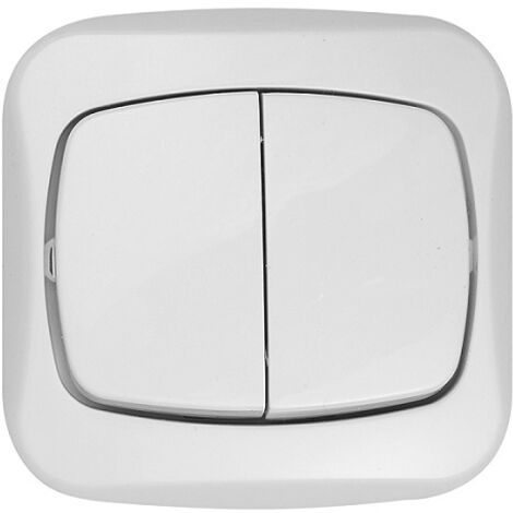 Conector doble ATUT P/T blanco - E+9001173