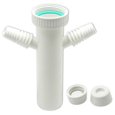 Conector doble para lavadora – Unión para desagüe de electrodomésticos