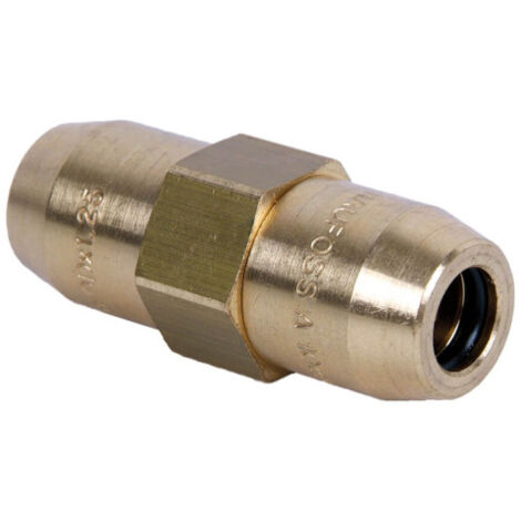 Conector doble raufoos para diferentes tamaños de tubo                 Tubo (1) 12 x 1.5 - Tubo (2) 12 x 1.5