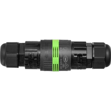 Conector empalmador estanco IP68 2 polos + tierra