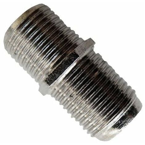 Conector empalmador "F" macho-macho parabólica retráctil