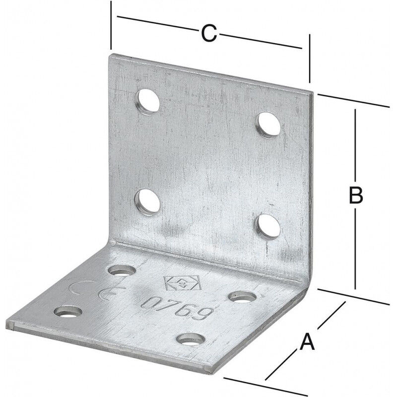 

Conector en ángulo 60x60x45mm S.VORMANN (Por 50)