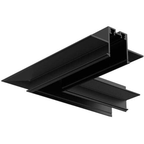 Conector en L No Electrificado para Mini Carril Magnético - Obra Nueva y Escayola