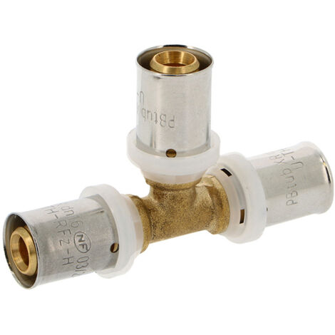 Conector en T de latón XR multicapa para prensar TH-H-U-RFz Ø16