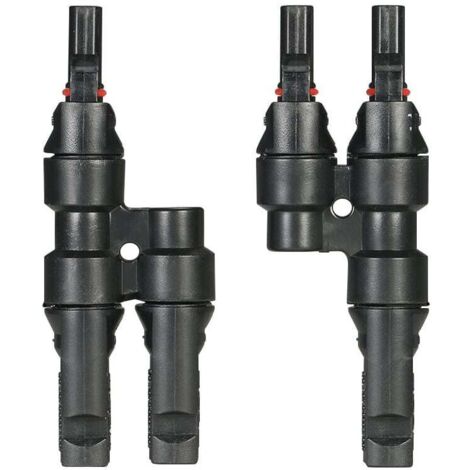 Conector en T MC4, conector solar impermeable de tres vías