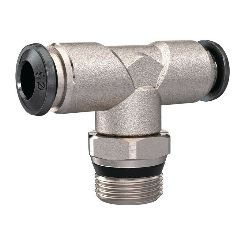 

Riegler - Racor rápido en T universal corto AG 1/2 pulgada SW 21 mm cono giratorio 10 mm (Por 10)