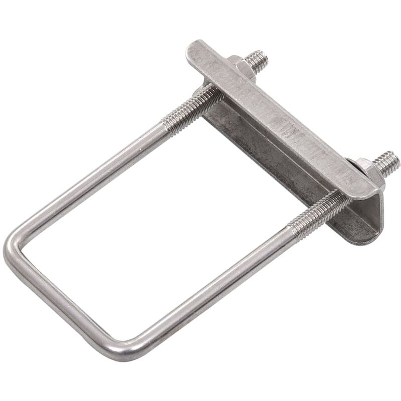 

Conector en U para postes de valla 25 sets 60x40 mm - Plateado - Vidaxl