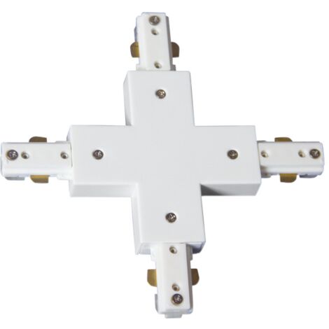 Conector en X blanco dos hilos
