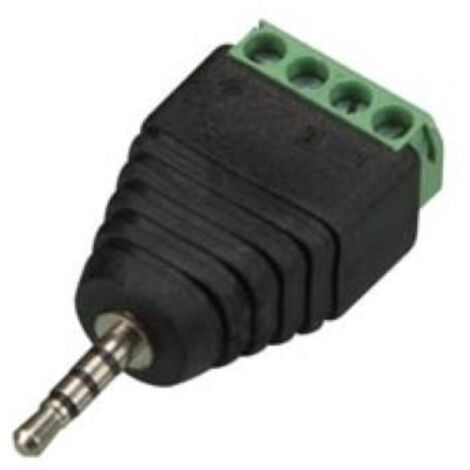 CONECTOR ESTÉREO DE 2.5 mm - CLEMA 4 CONTACTOS (5 uds.)