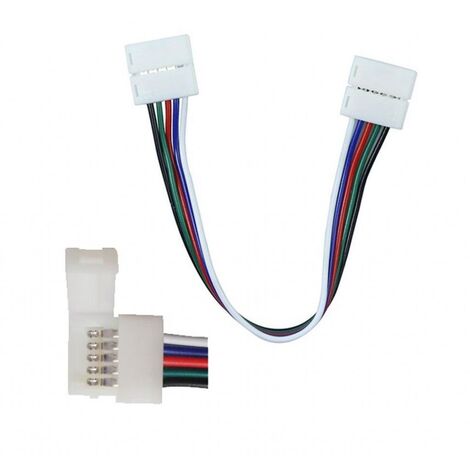 Conector flexible V-TAC para tiras LED multicolor SMD5050 RGB+W con 2 clips de 5 pines