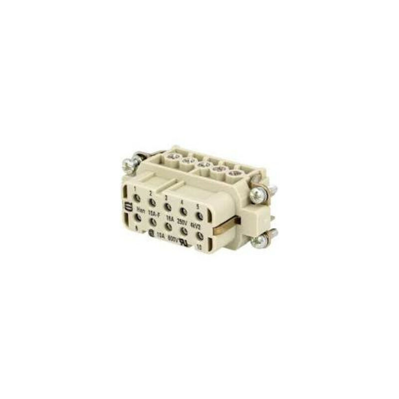 

Conector HAN Hembra Han A 10 Pin-PE 10A 250V