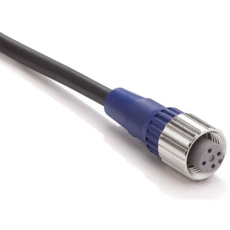 Conector hembra Omron M12 recto 4 hilos 5 Metros XS2FLM12PVC4S5M