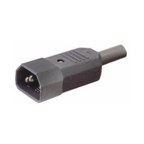 Stromkabel IEC 320 EN 60320 C7 - Cable de Red (Conector Macho, 10 m), Color  Negro 1 Pieza