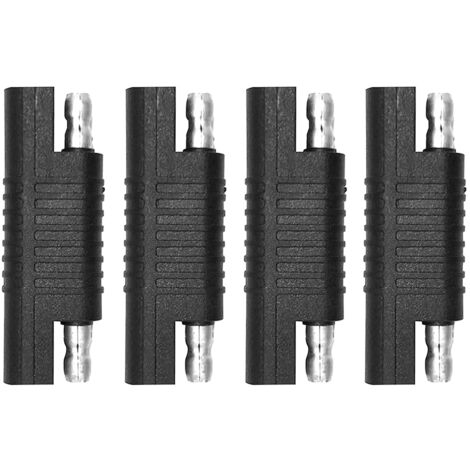 Conector inverso SAE Crediri, adaptador de polaridad inversa SAE, conector de cable de extensión de desconexión rápida para panel solar, cargador de batería, automotriz. (4 habitaciones)