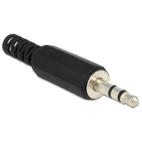 Conector Jack 3.5 mm stereo plastico soldar (22-015)