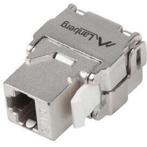 CONECTOR KEYSTONE LANBERG TOOLLESS RJ45 A LSA CAT.6 FTP 180 GRADOS