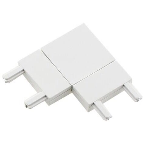 Conector L Carril SLIM 48V, blanco