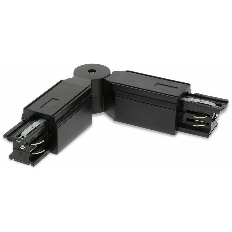 

Conector L negro para sistema de riel de 4 alambres