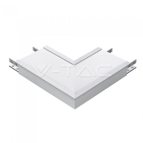 Conector LED empotrado Samsung V-TAC lineal en forma de L de 8 W con chip, blanco natural