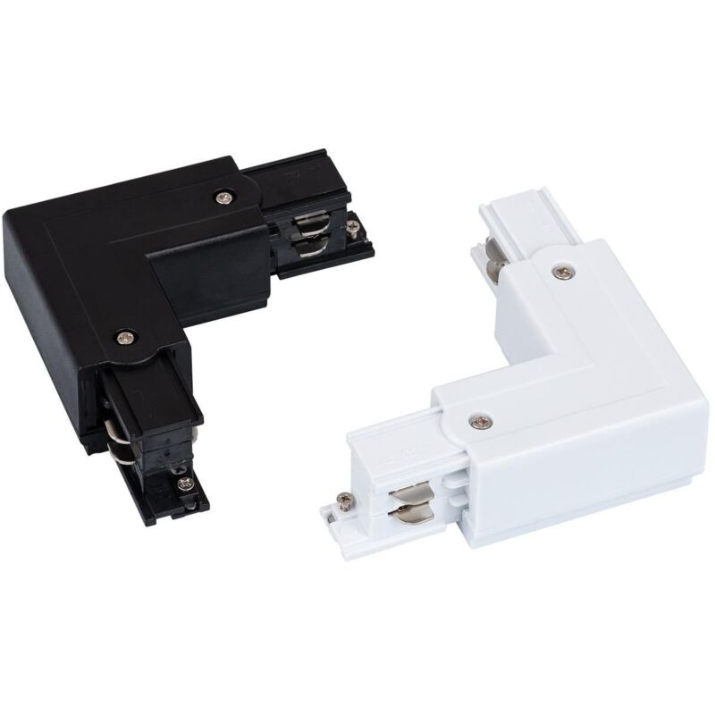 

Conector 'Left Side' Tipo L para Carril Trifásico Blanco. - Blanco