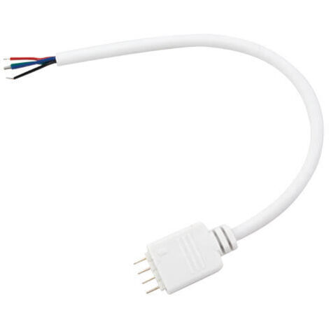 Conector macho a controlador tira LED 24V RGB