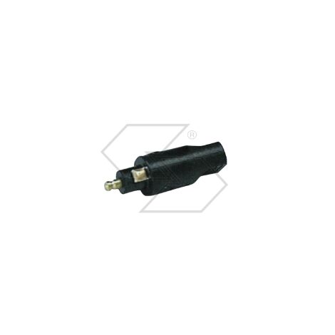 Conector macho bipolar para baliza de tractor agrícola