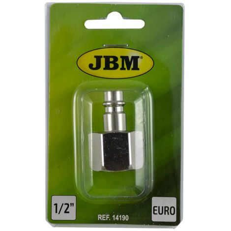 CONECTOR MACHO EUR - ROSCA HEMBRA 1/2" JBM 14190