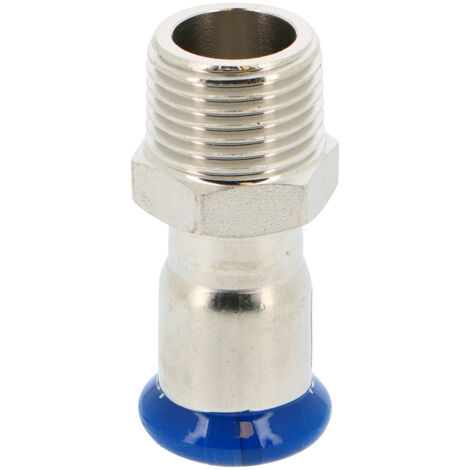 Conector macho fijo cónico de acero inoxidable para crimpado SERTIsteel Inox - Huella M 26x34 - Ø35 mm