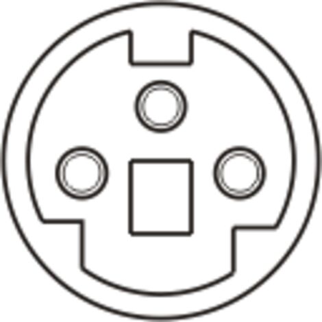 Conector macho Mini-DIN. Electro DH 10.633/3 8430552011322