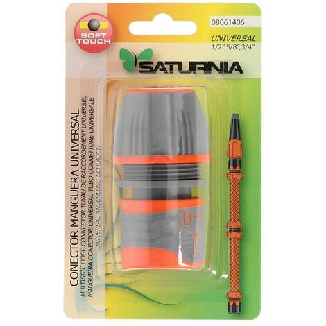 Conector Manguera Plastico Universal 1/2" 5/8" 3/4"