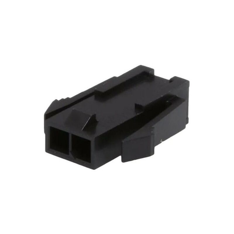 

Conector Micro Fit hembra 2 vìas con solapa para el panel de fijación