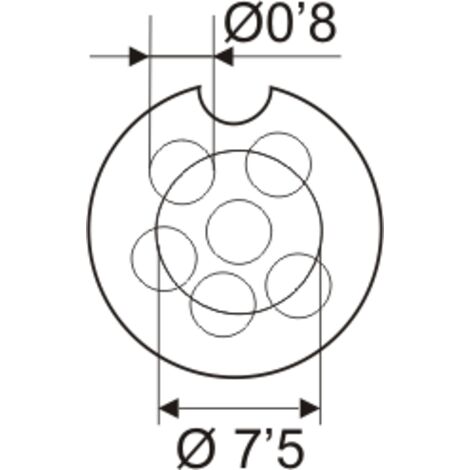 Conector Micro macho de 6 contactos Electro Dh 10.230/6/M 8430552008278