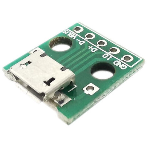 CONECTOR MICRO USB PARA PLACA DE PROTOTIPO