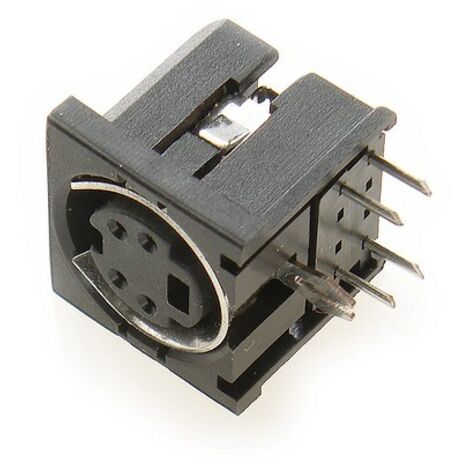 CONECTOR MINI-DIN 4 PINES EN ÁNGULO PARA IMPRESIÓN