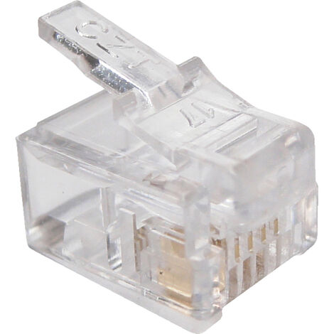 Conector modular teléfono 4 vías
