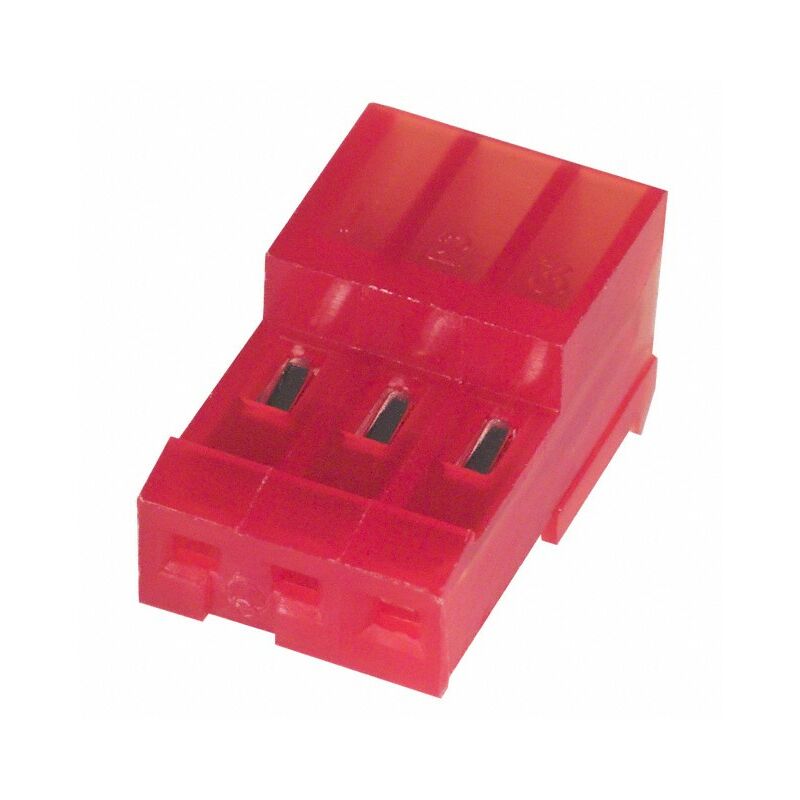 

Te/connectivity - Conector MTA 100 Hembra 3 Vìas Rojo para cable AWG 22