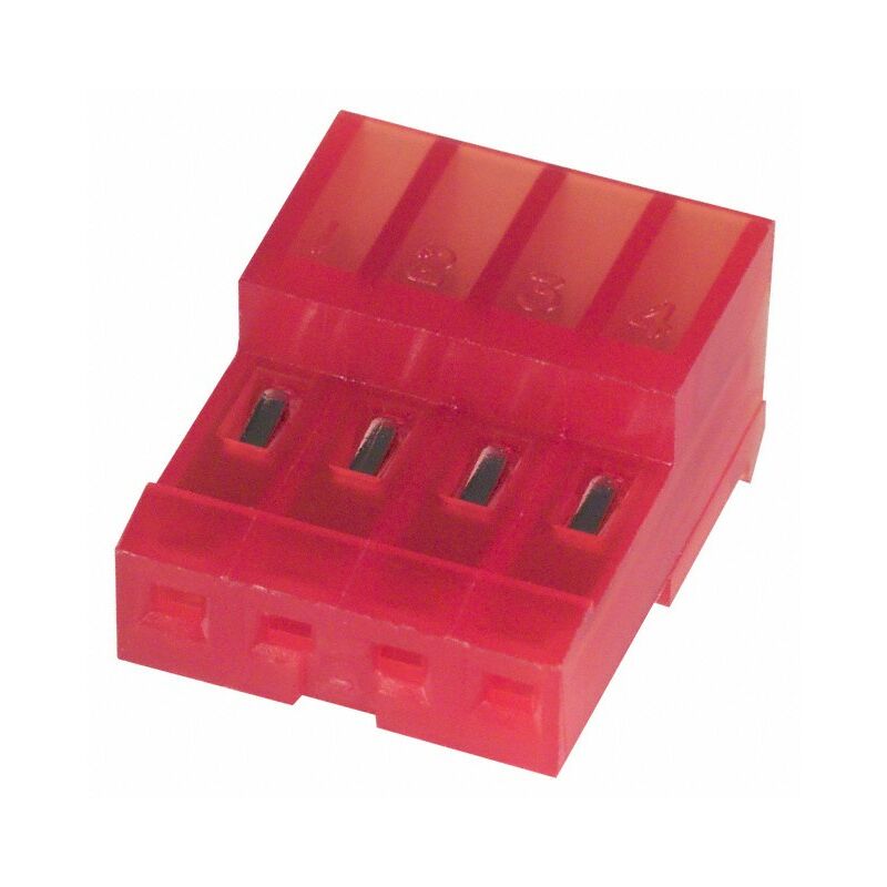 

Te/connectivity - Conector MTA 100 Hembra 4 Vìas Rojo para cable AWG 22