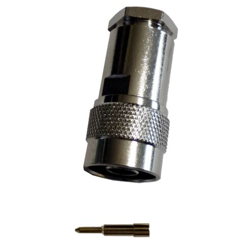 Conector N a RG213, H1000, RF10 trenzado