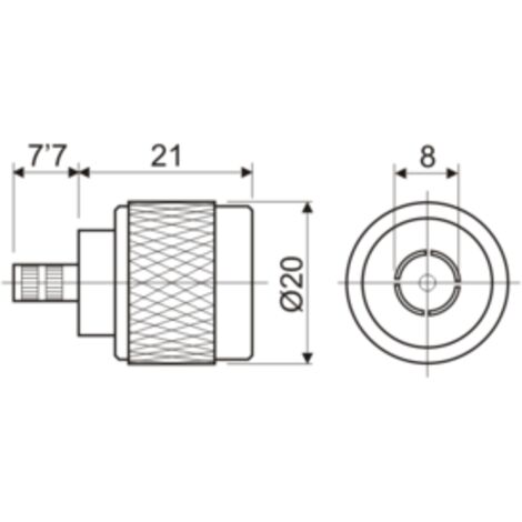 Conector N Macho Para Cable RG213 CRIMPAR