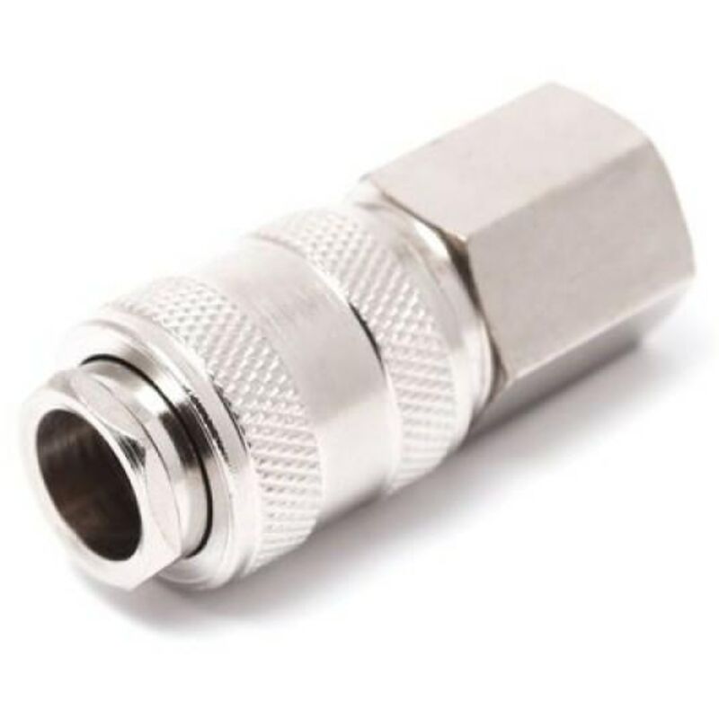 Conector neumático con válvula y rosca interna 1/2