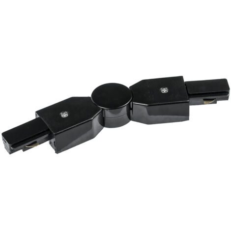Conector para carriles de iluminación 1F FUENTE DE ALIMENTACIÓN NEGRO