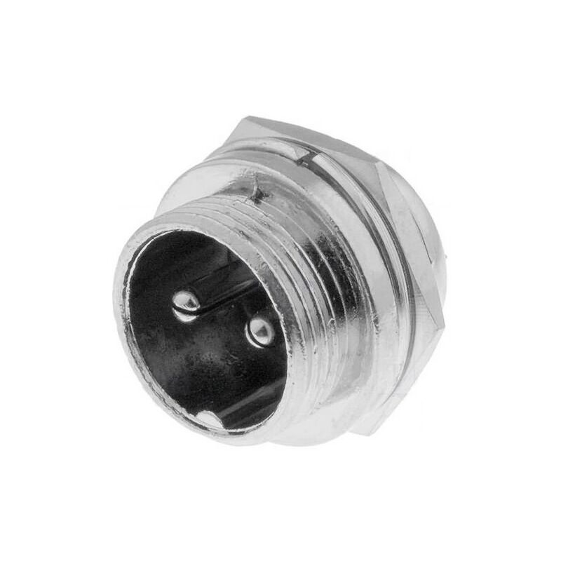 

Conector para micrófono macho 2 vìas metálico para el panel