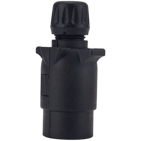 Conector para remolque - 7 pines, negro - Conector para remolque de 7 pines