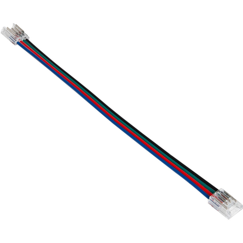 Conector para Tira LED 24V RGB SMD Ancho 8mm IP20 Doble con Cable 8 mm