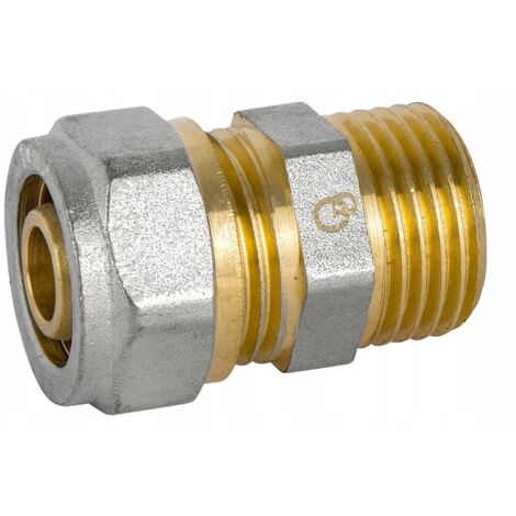 CONECTOR PEX NIPLE 25X1 MACHO ATORNILLADO DIAMANTE