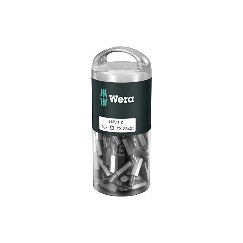 

Conector TORX® PZ 1/4'' grande pack, 25 mm de largo, dimensiones : T 25
