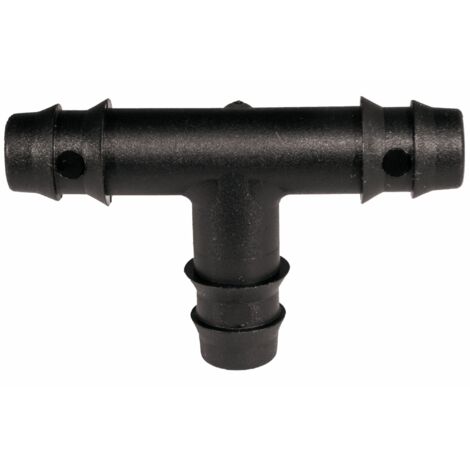 Conector por goteo té Ø16 estriado  por 2