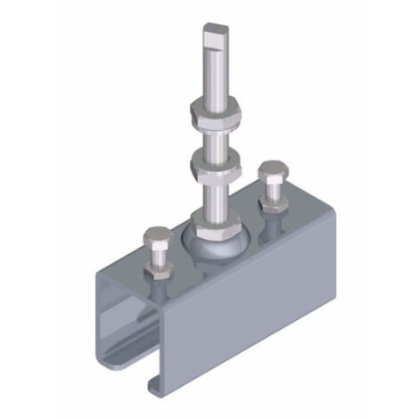 Conector rail "U" con esparrago largo CEPRO